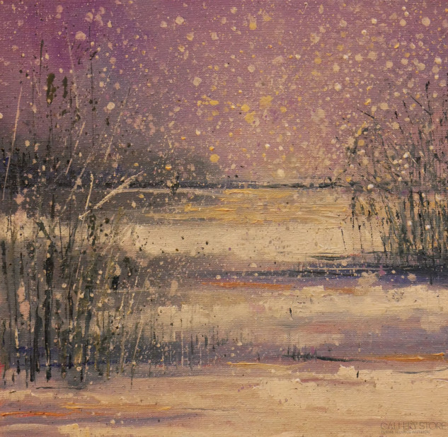Mariusz Kitowski obraz olejny na płótnie "Śnieżnie" 