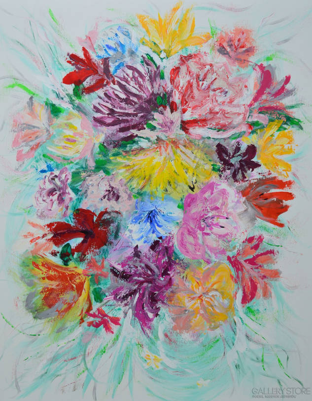 Obraz akrylowy Martyny Wójcik "Kwiaty"