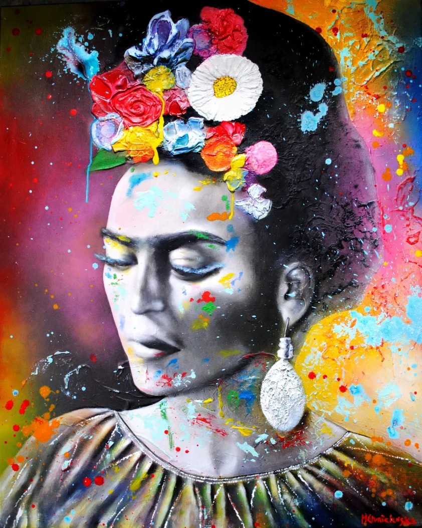 Frida - obraz akrylowy na płótnie - Milena Chmielewska